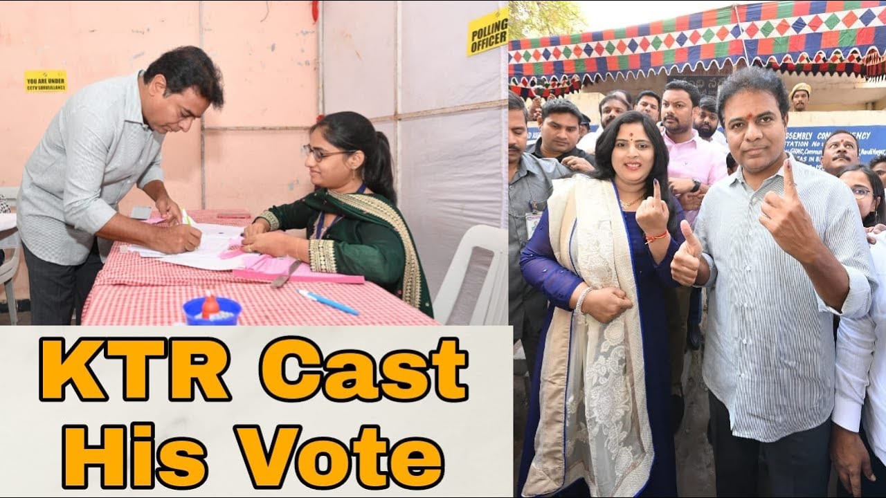 KTR Cast His Vote | Telangana Elections 2023 I 30-11-2023 I S99TV News
