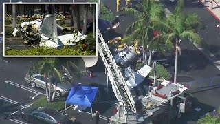 5 Dead After Plane Crashes into California Parking Lot