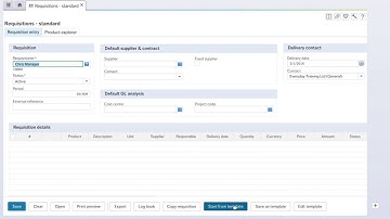 U4BW (Agresso) Top Tips - Requisition Templates