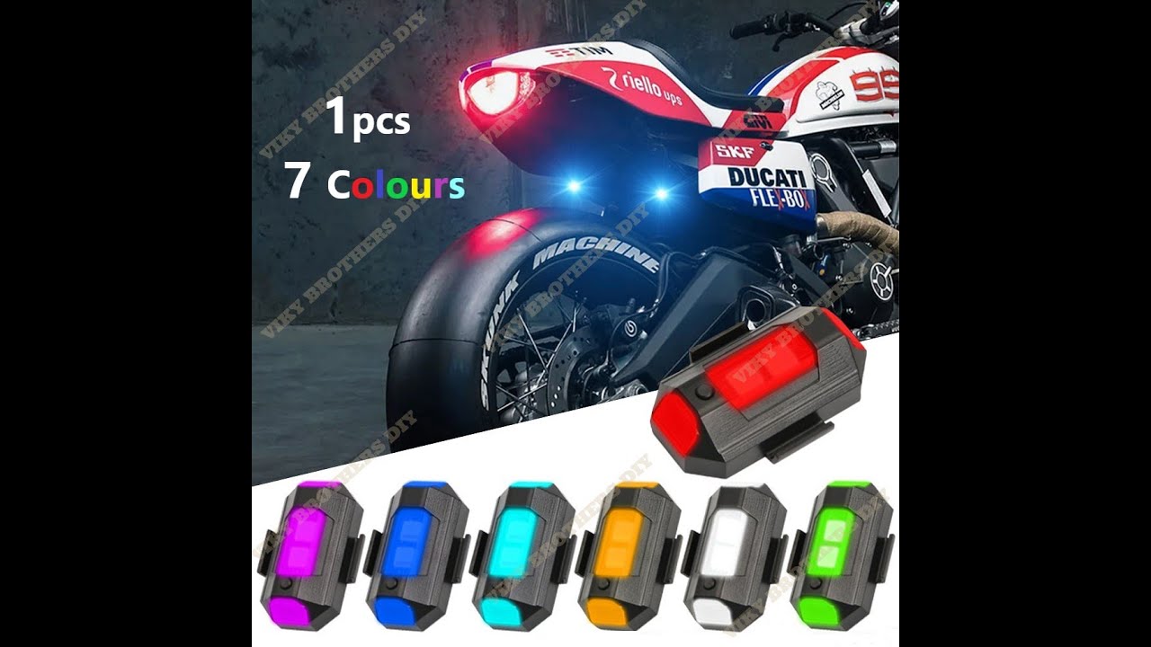 Aircraft LED Strobe Light for Motorcycle car bike Flash Light DIY YouTube