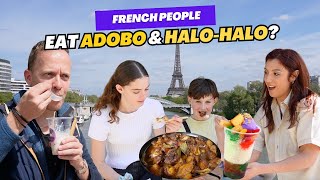 French People discover ADOBO & HALOHALO in Paris ?!