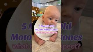 What to expect at 5 months old? #babydevelopment #motorskills #tummytime #babyplaying