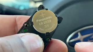 Subaru Key Fob - How to Replace Battery