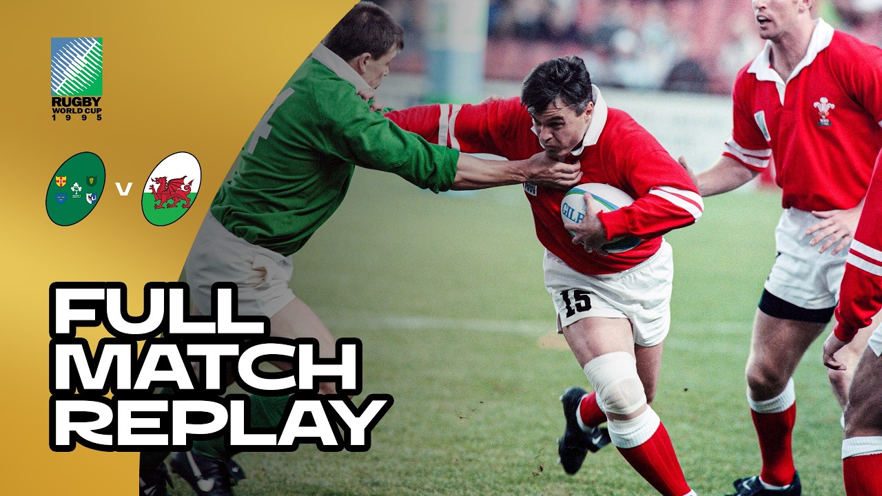 Ireland hold off VALIANT comeback 😮‍💨 | Ireland v Wales | Rugby World Cup 1995 | Full Match Replay