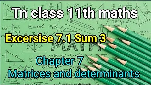 Tn class 11th maths chapter 7 ex 7.1 sum 3 | New syllabus