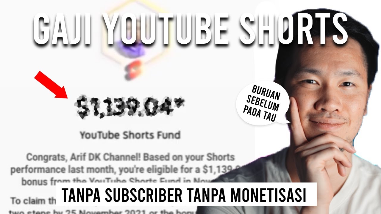 GAJI REAL YOUTUBE SHORTS | Belajar 