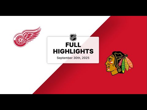 NHL Highlights | Red Wings vs. Blackhawks | September 30, 2025