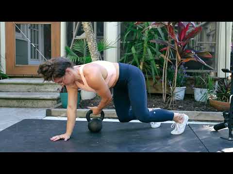 Quadruped Kettlebell Pull Through