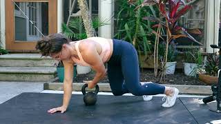 Quadruped Kettlebell Pull Through