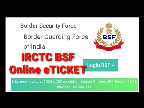 Step by Step eticket process of bsf railway warrants to irctc ticket.