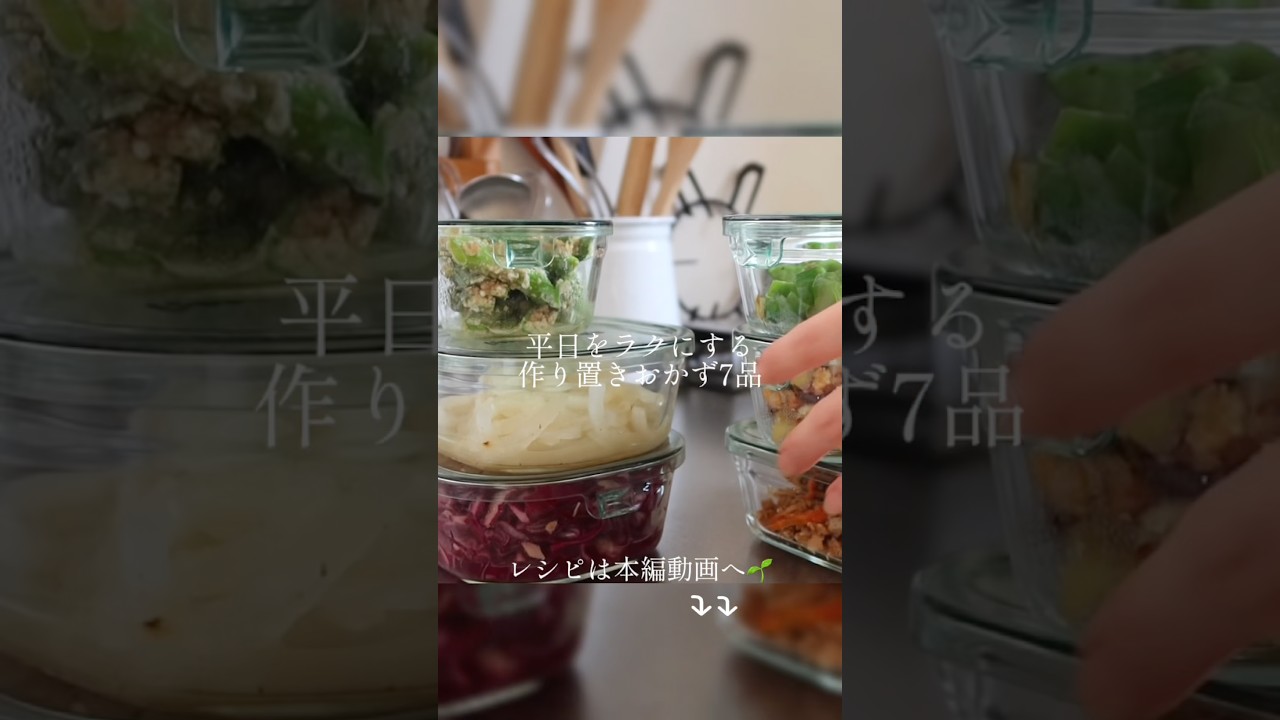 冷蔵庫に作り置きがあると、それだけで少し安心する🦥🐾#副菜 #おかず #作り置き