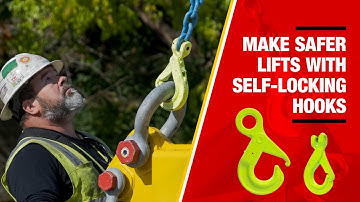 Help Make Safer Lifts With Self-Locking Hooks
