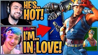 Streamers React to *NEW* Cole Skin & Rockbreaker Pickaxe! - Fortnite Best and Funny Moments