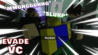 normal day in Roblox Evade VC (funny moments) #2