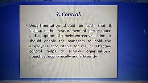 M.Com | Sem-1 | M.Concept | Factors to be considered in Departmentation by Dr Anis Ahmad