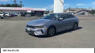 2021 Kia K5 Used Everlasting Silver Black NEWPORT OREGON PRE_OWNED TOYOTA NEW K5 DEALS CUSTOMER_SER