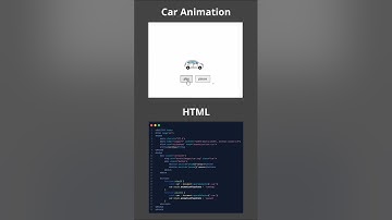 Car animation using HTML CSS and JavaScript 🔥 #shorts #viral