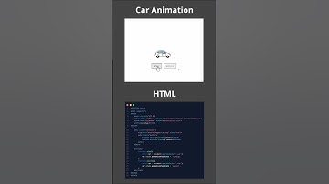 Car animation using HTML CSS and JavaScript 🔥 #shorts #viral