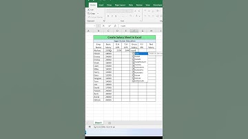 How To Create Professional Salary Slips in Excel  #tf2edit   #tf2edits #shorts #shortslearning