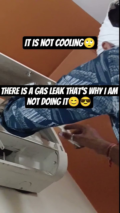 indoor gass leak tredingshorts #airconditioner #outdoors #viralshort #spilt #gass