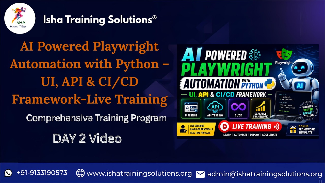 Playwright Automation with Python Day2 Video on 13th May 2026.Call ...