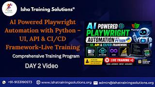 Playwright Automation with Python Day2 Video on 14th May 2026.Call/WhatsApp on 9133190573 to Enroll