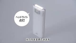 サンワダイレクト LEDライト 人感センサー コンセント 懐中電灯 停電時自動点灯ライト 非常灯 室内 800-LED018