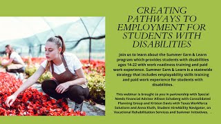 Creating Pathways to Employment for Students with Disabilities