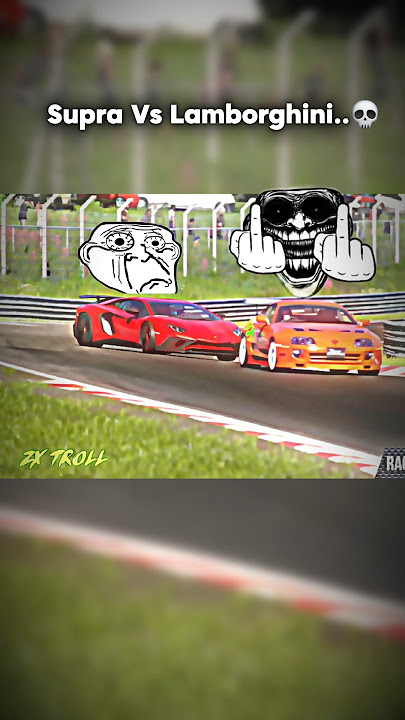 Supra Vs Lamborghini 💀 #supra #lamborghini #supercars