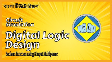 Boolean function using 8 input Multiplexer in Logisim