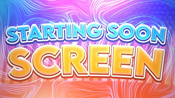 How to make a "STREAM STARTING SOON" screen in Photopea!