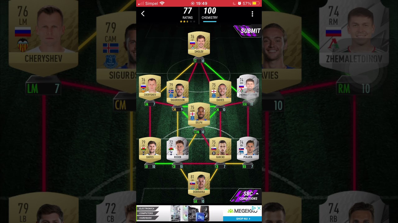 Madfut 22 euro 2016 opponents