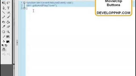 Animated Movie Clip Buttons in Flash CS3 ActionScript 3 - Flash Tutorials For Beginners
