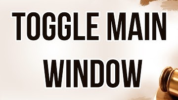 Toggle main window Shortcut key in winamp
