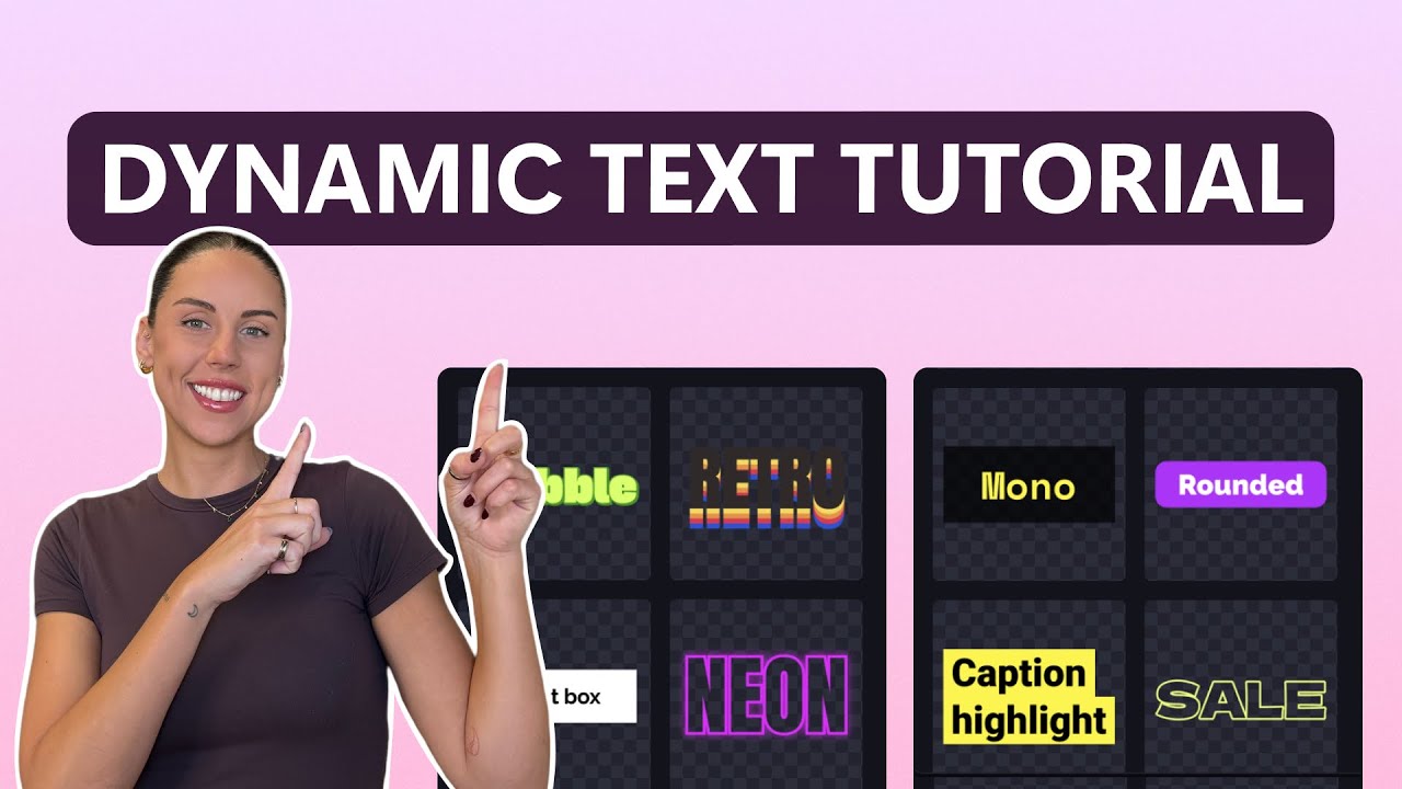 How to add dynamic text to videos instantly - YouTube