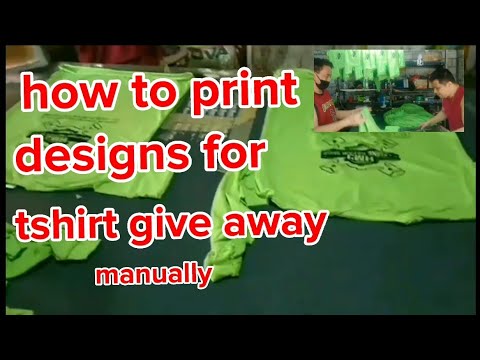 Video: Paano Mag-print Ng Mga T-shirt