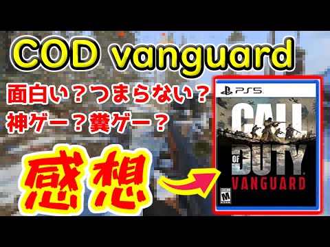 【Call of Duty Vanguard】今作は神ゲー⁈新作CODをやってみた正直な感想と評価