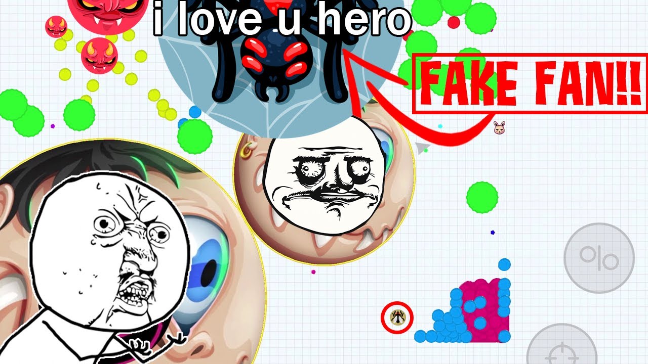 Agar.io: Троллинг в режиме AFK с одинаковым скином и забавные моменты 😂 + Месть жестоким макроигр...