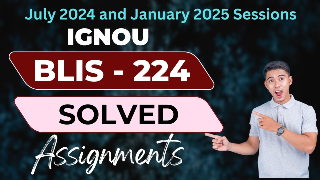 IGNOU Solved Assignment BLI-224 : ICT Fundamentals #ignou #assignment # ...