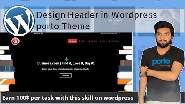 Design Header on porto Wordpress Theme  | Wordpress Course  | Asad Mukhtar