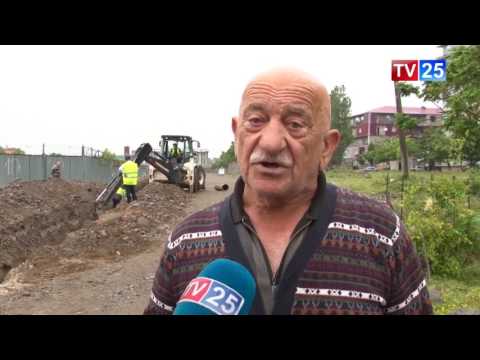 შანიძის ქუჩაზე სანიაღვრე არხების მოწყობა დაიწყო