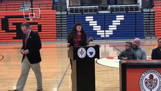 Cathedral Prep discusses Cureage Cup football game