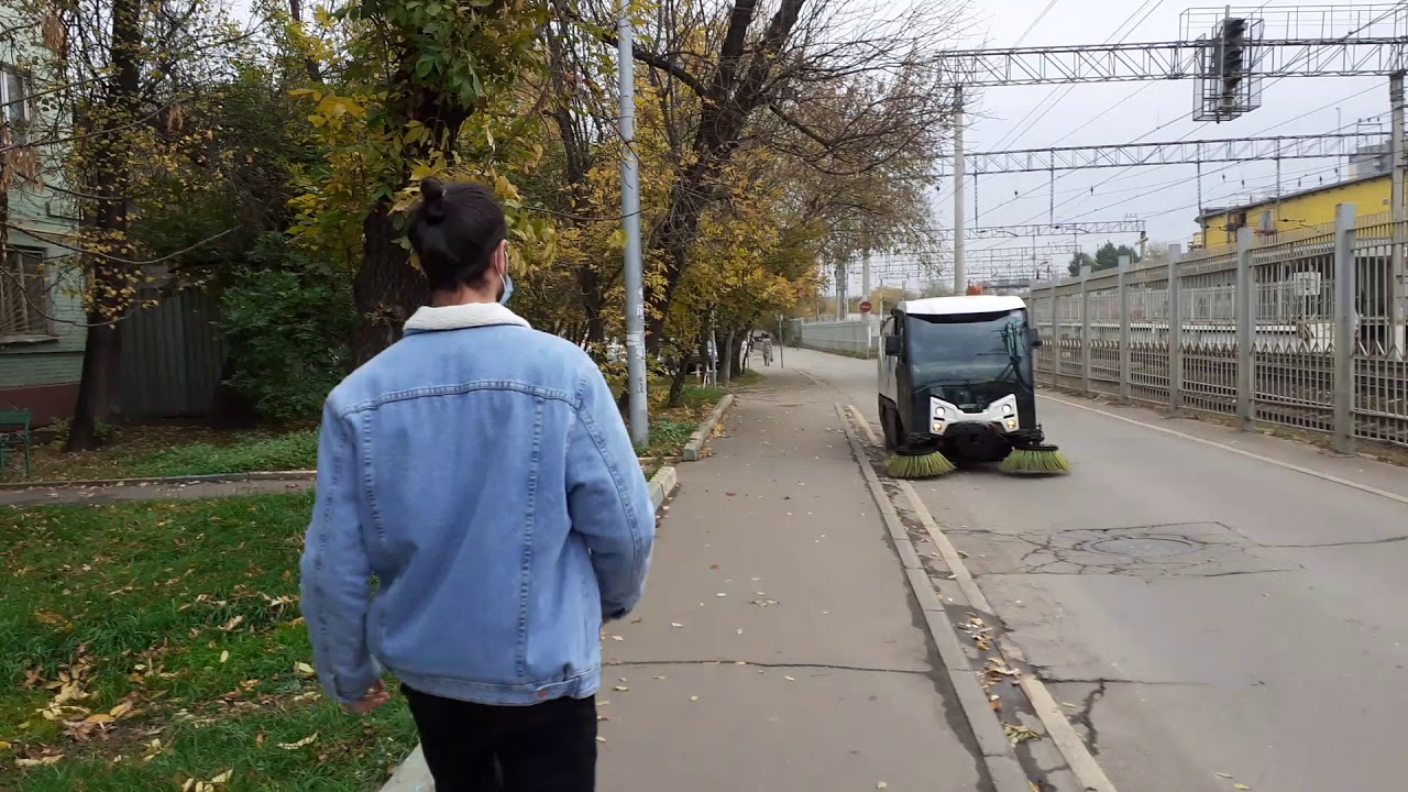 Москва 3188 Золоторожская улица, Средний Золоторожский переулок осень день