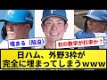 【陥没】日ハム、外野3枠が完全に埋まってしまうwwwwww【近藤涙目】【反応集】【プロ野球反応集】【2chスレ】【1分動画】【5chスレ】