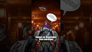 Un démon qui essaie de parler avec un Space Marine (Grey Knight)