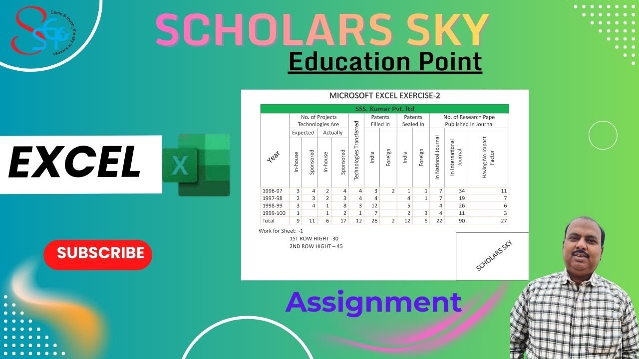 Excel Assignment Step by Step | Microsoft Excel Exercise with Solution | Beginners to Advanced