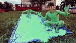 SUPER FUN SLIME SLIP N SLIDE!