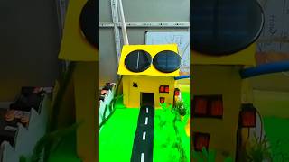 Solar Power House (energy) Working Model project #shorts #solarproject #solarenergy #solarpower