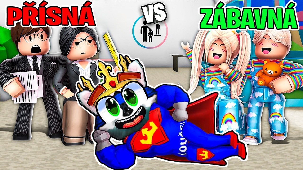 Moje NOVÁ ZÁBAVNÁ vs PŘÍSNÁ RODINA v Robloxu!