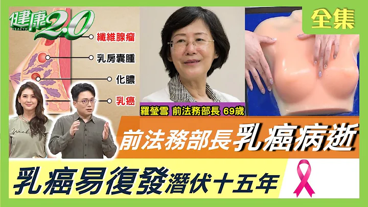 前法務部長乳癌病逝 乳癌易復發潛伏十五年 健康2.0 20210418 (完整版) - 天天要聞